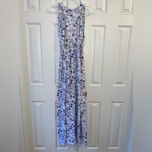 Flowered, long maxi dress